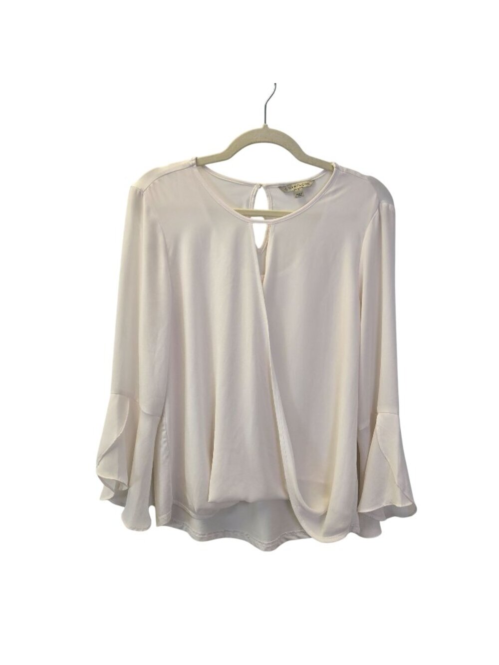 41 Hawthorn Wrap Style Bell Sleeve Boho Blouse Size Small